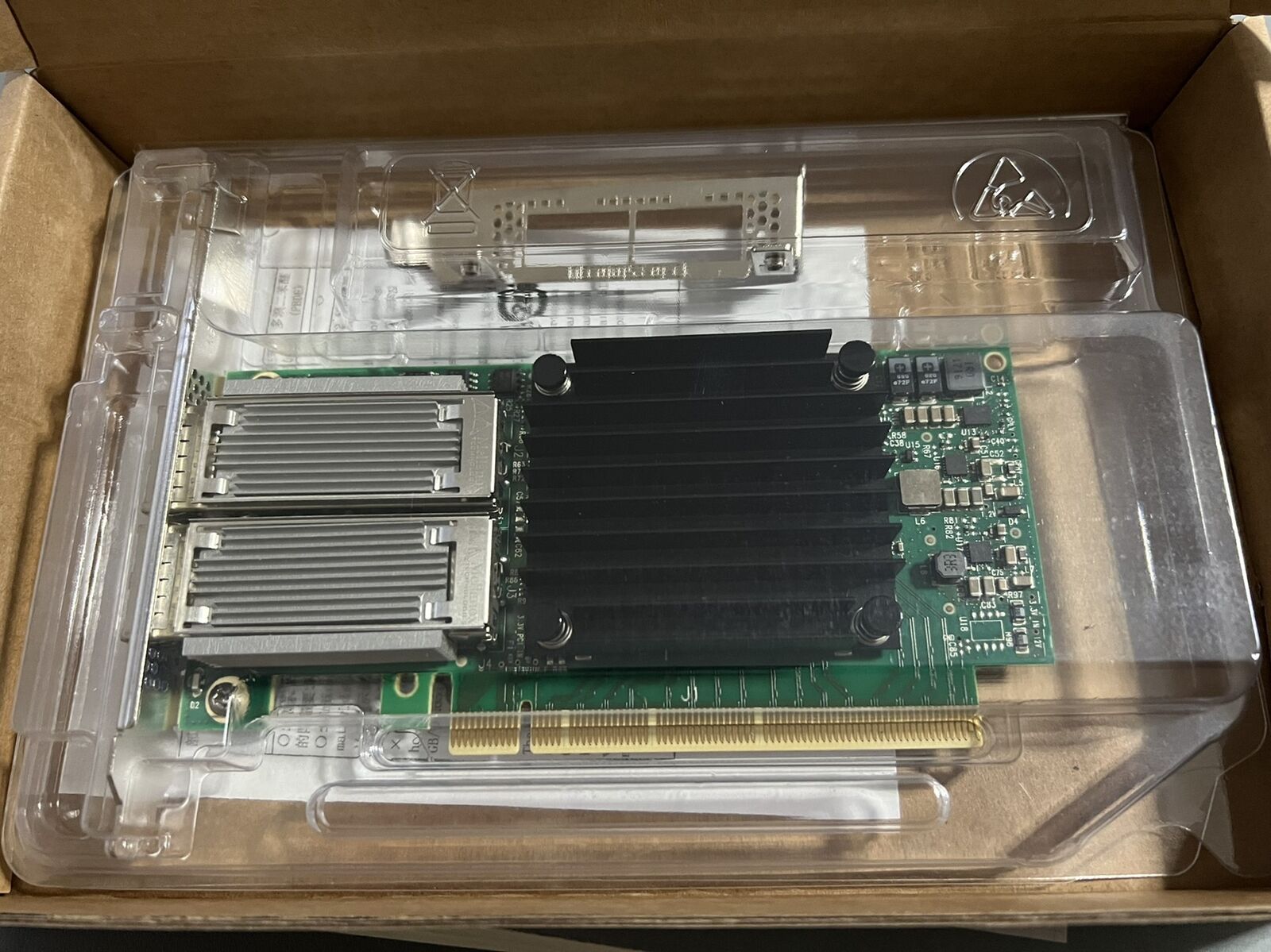 بطاقة شبكة محول Mellanox MCX41 - مراجعة 100Gbe Qsfp28 Network Card وسعره